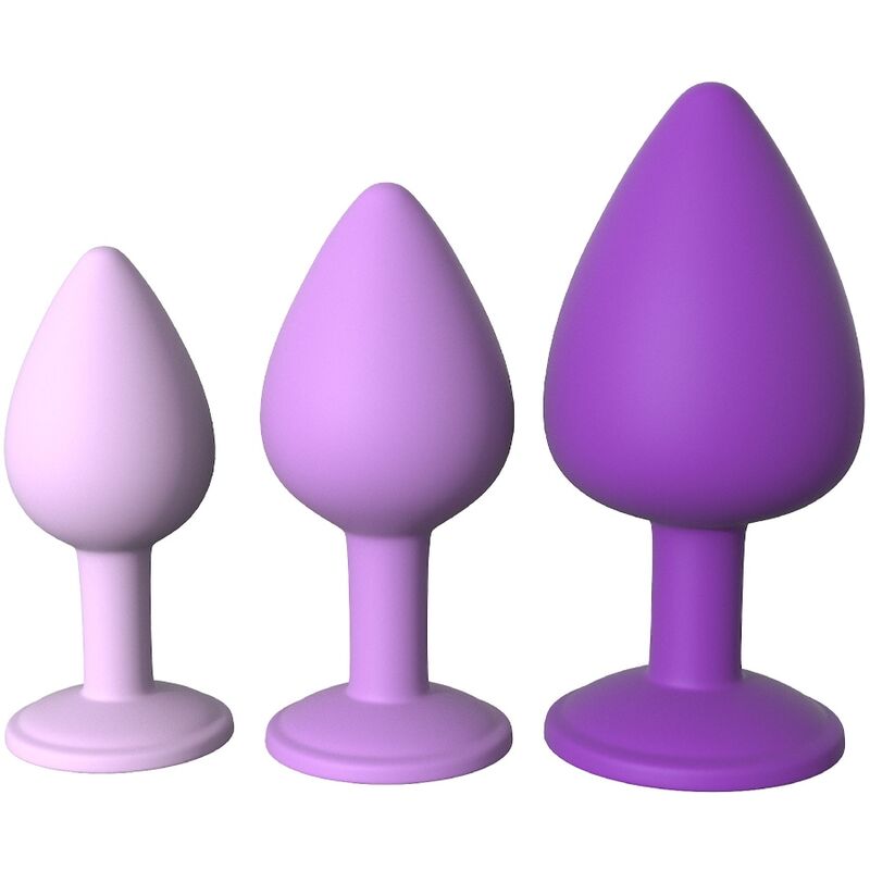Violettes Analplug-Set