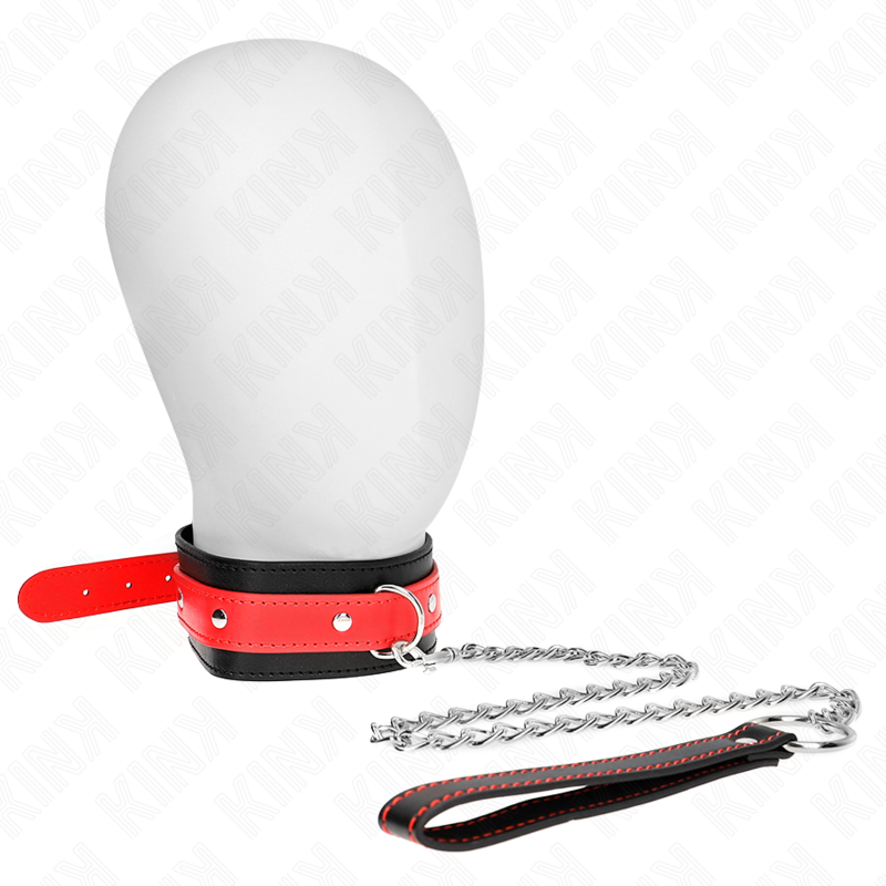 Kink - Collana con Cinturino Rosso 65 Cm Regolabile 36-43 Cm X 5 Cm