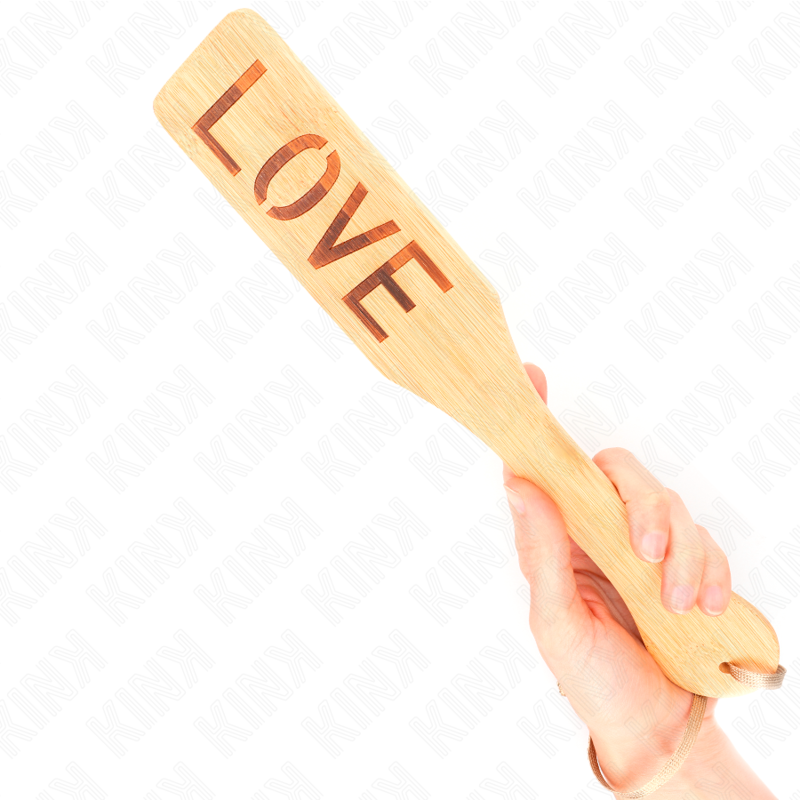 Kink - Paleta de Bambu Palavra Amor 32 X 5,5 Cm