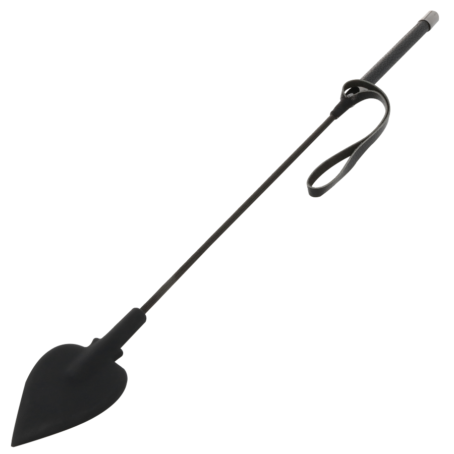Darkness - Zwarte Siliconen Zweep 60 Cm