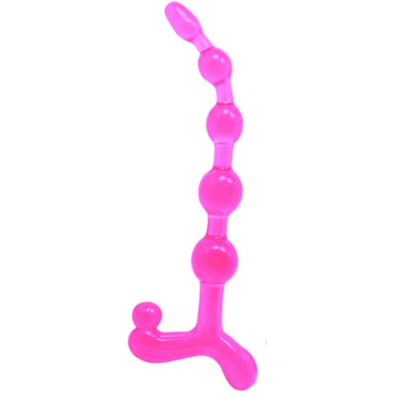 Vista 2 de Bendy Twist Rosa Anal Bolas