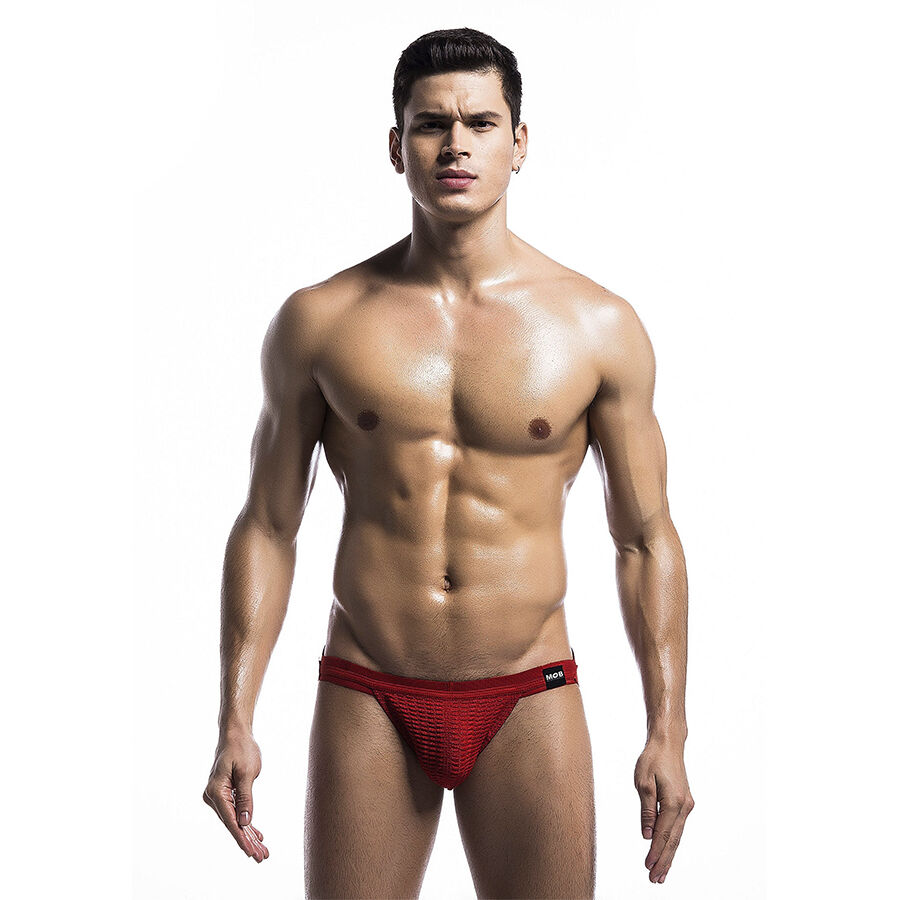 Vista 3 de Bañador Fetish Jockstrap Rojo Talla