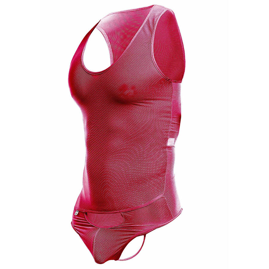 Vue 5 de Bodysheer Transparte Rojo Talla