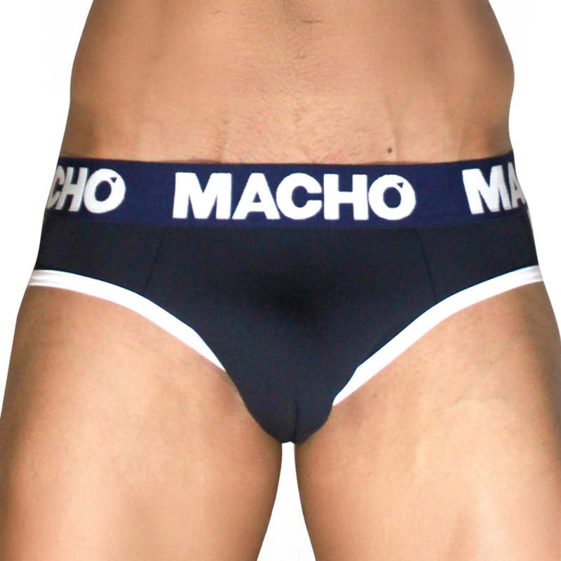 Vista 5 di Macho - Mch008 Slip Clásico Azul Marino