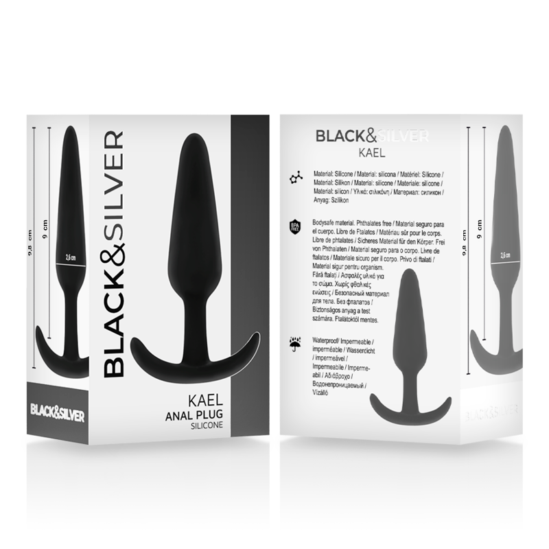 Vista 7 de Plug Anal de Silicone Kael Com Cabo Médio