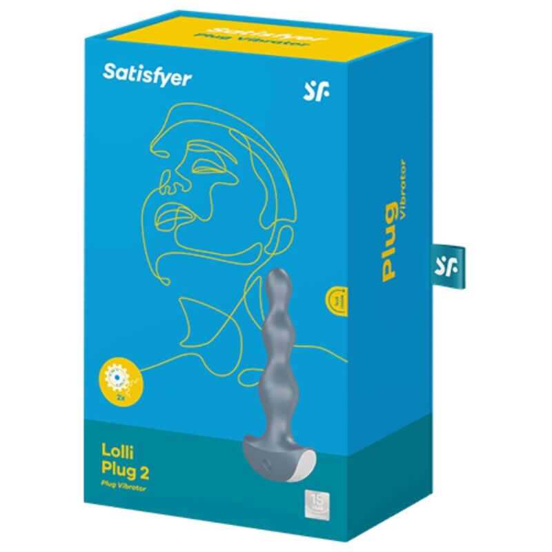 Vue 10 de Satisfyer - Lolli Plug 2 Plug Vibrator Gris