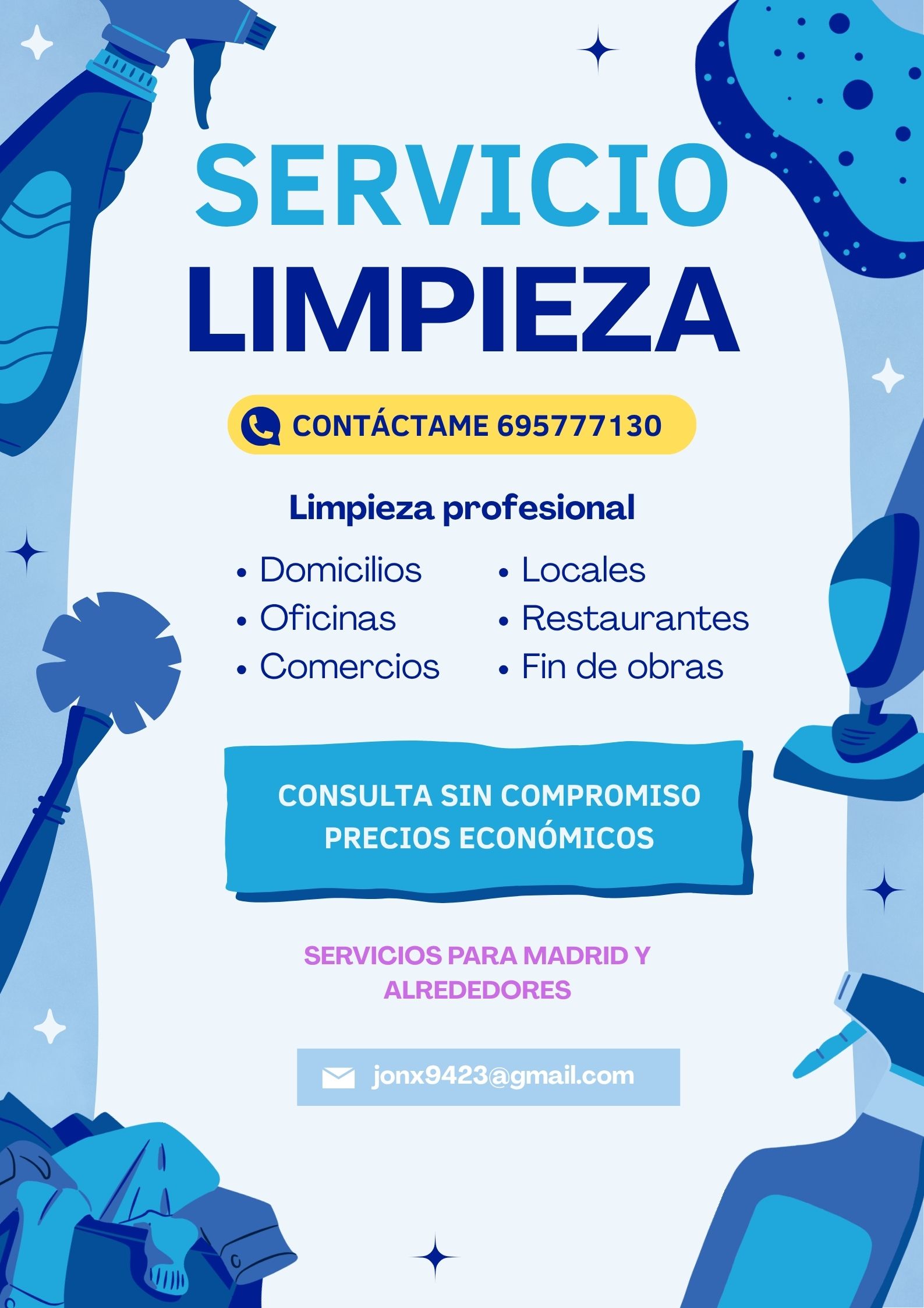 Joan C., limpieza del hogar en Madrid